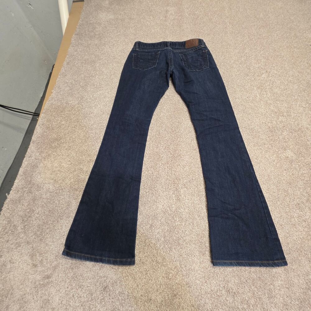 BKE Buckle Sabrina Bootcut Jeans Womens 25x31 Dark Wash Low Rise Stretch Denim1